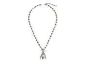 Marc Jacobs x Futura Pointman Necklace Silver-Plated Brass
