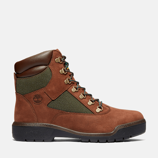 Timberland 6-Inch Waterproof Field Boot Black Nubuck Men'S