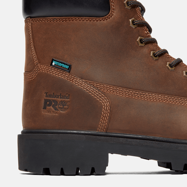 Timberland Direct Attach 6" Soft Toe Waterproof Work Boot Brown Men'S