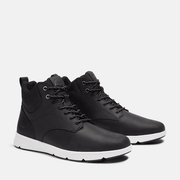 Timberland Mens Parker Street High-Top Sneaker Black Full-Grain