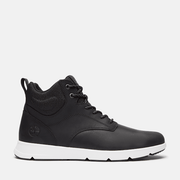 Timberland Mens Parker Street High-Top Sneaker Black Full-Grain
