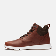 Timberland Mens Parker Street High-Top Sneaker Rust Full-Grain