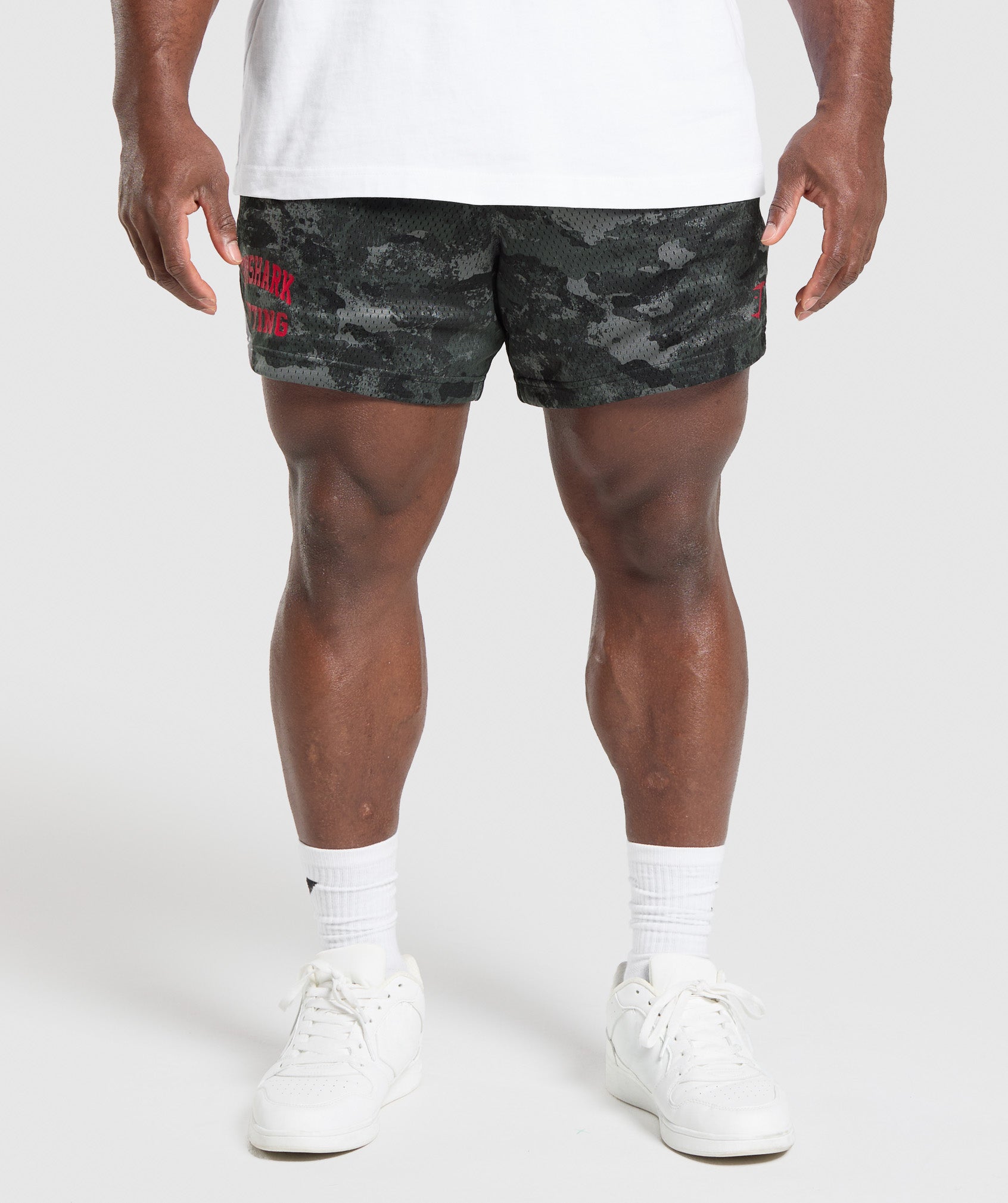Gymshark Lifting Mesh 5" Shorts Graphite Grey