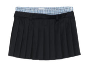 Miu Miu Batavia Skirt Bleu