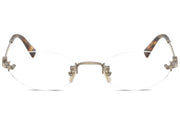 Miu Miu Frameless Optical Glasses Silver/Clear (0MU 53WV 1BC1O1)
