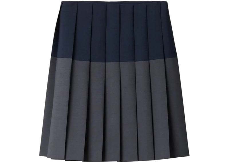 Miu Miu Kid Mohair Skirt Hematite/Navy