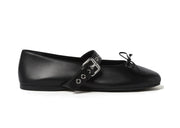 Miu Miu Leather Ballerina Nero (Women's)