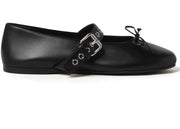 Miu Miu Leather Ballerina Nero (Women's)