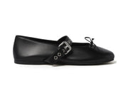 Miu Miu Leather Ballerina Nero (Women's)