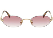 Miu Miu Oval Sunglasses Pale Gold (0MU A54S ZVN70O)