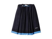 Miu Miu Pleated Poplin Skirt Blu Azzurro