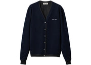 Miu Miu Silk Cashmere Cardigan Antracite