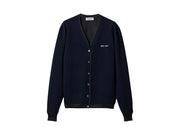 Miu Miu Silk Cashmere Cardigan Antracite
