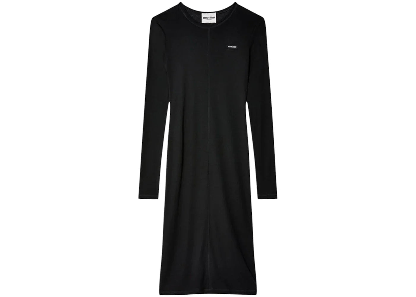 Miu Miu Silk Jersey Dress Nero