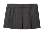 Miu Miu Tartan Print Mini Skirt Ardesia