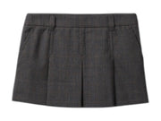 Miu Miu Tartan Print Mini Skirt Ardesia