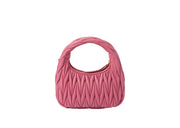 Miu Miu Wander Matelasse Nappa Leather Mini Hobo Bag Pink