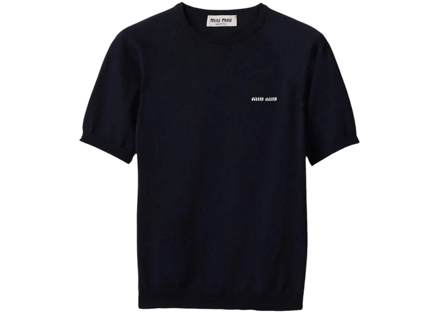 Miu Miu Wool Crewneck Sweater Bleu