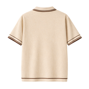 Monaco Knit Polo – Warm Oat