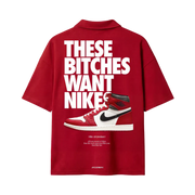 Myugen Nike Bitches Quarter Zip T-Shirt Red