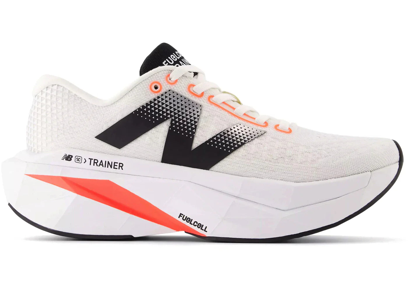 New Balance Fuelcell Supercomp Trainer V3 Sea Salt Urgent Red Black Womens