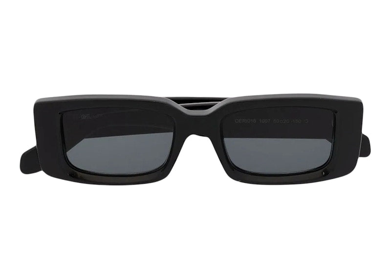 OFF-WHITE Arthur Square Frame Sunglasses Black/White SS22 (OERI016C99PLA0011007)