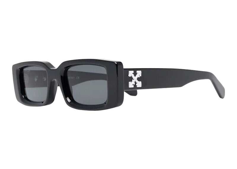 OFF-WHITE Arthur Square Frame Sunglasses Black/White SS22 (OERI016C99PLA0011007)