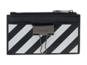 OFF-WHITE Binder Zipped Card Case Black