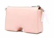 Off-White Burrow Leather Shoulder Bag Pink