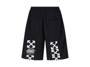 OFF-WHITE Exactly The Opposite Arrow Skate Sweatshorts Black/White