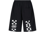 OFF-WHITE Exactly The Opposite Arrow Skate Sweatshorts Black/White