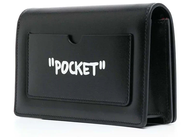Off-White Jitney 0.5 Quote Shoulder Bag Black/White