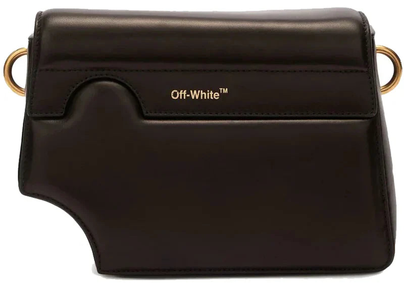 Off-White Logo Print Shoulder Bag Black