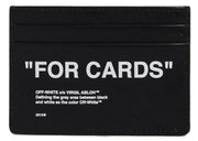 OFF-WHITE Quote FOR CARDS Card Holder (2 Slot) Black