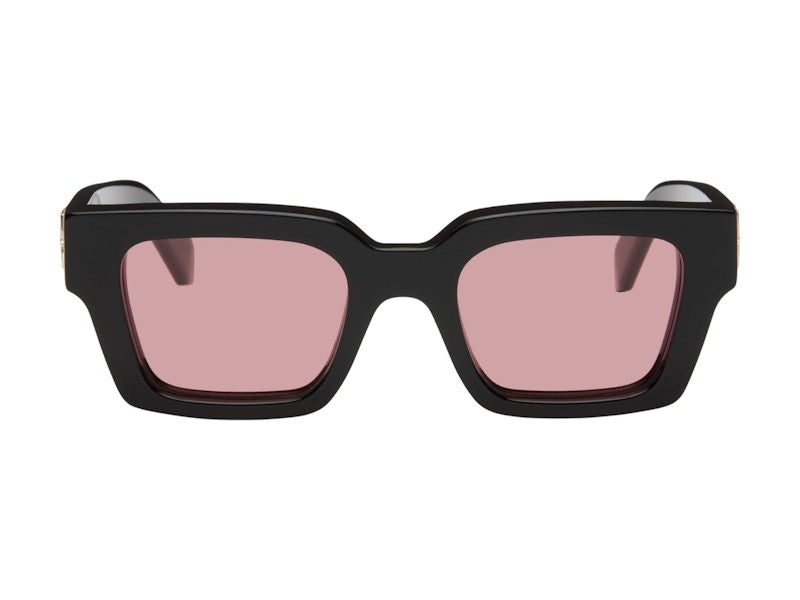 OFF-WHITE Virgil Square Frame Sunglasses Black/Red (OERI126C99PLA0011025)