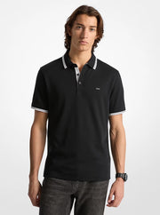 Greenwich Cotton Polo Shirt BLACK
