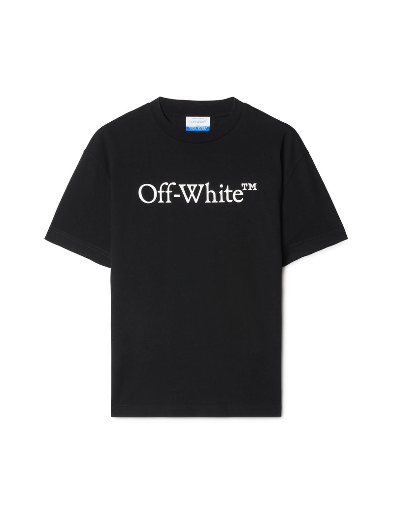 Bookish Casual T-Shirt Mit Großem Logo SCHWARZ
