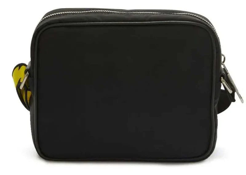 Off-White Logo-Print Shoulder Bag Black/Yellow