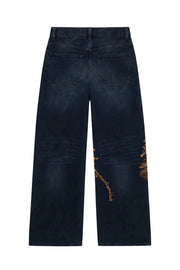 Off Supply Gilded Crane Embroidered Denim — Limited Edition