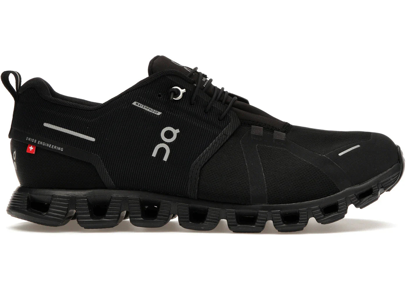 On Running Cloud 5 Waterproof All Black Womens