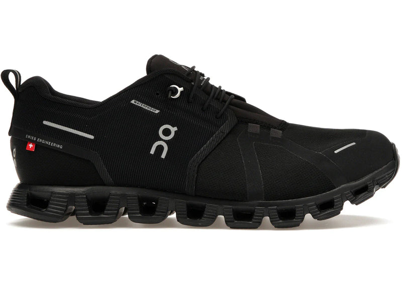 On Running Cloud 5 Waterproof All Black Womens