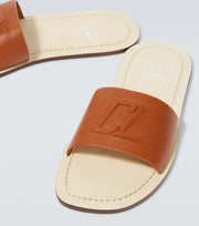 Varsicool leather slides (Coconut)