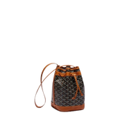 Petit Flot Bucket Bag (Black & Tan)
