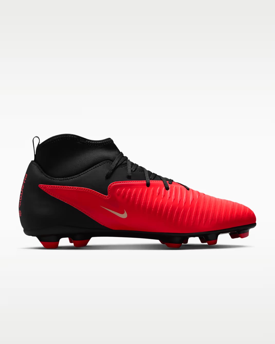 Nike Phantom 6 High Club Multi-Ground Soccer Cleats  Bright Crimson/Black/Blur