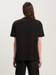 NY MONOGRAM SPRAY TEE BLACK