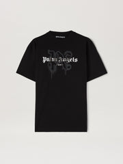 PARIS MONOGRAM SPRAY TEE BLACK