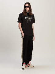 PARIS MONOGRAM SPRAY TEE BLACK