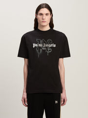 PARIS MONOGRAM SPRAY TEE BLACK
