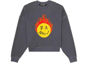 Palm Angels Burning Head Crewneck Black