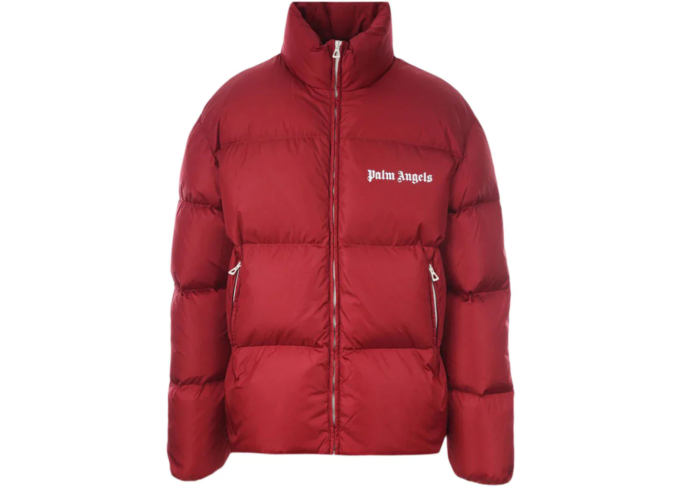 Palm Angels Classic Track Down Jacket Red/White